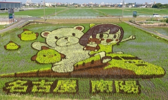 ニュース画像：サカイタカヒロ氏が公開した「田んぼアート」の画像
