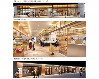 ニュース画像：高架下商業エリア「JR松山駅だんだん通り」イメージ