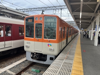 ニュース画像：阪神8000系 2023年08月30日撮影 - 「阪神 甲子園駅、接近メロディが「ねぐせ。」の“ずっと好きだから”に 夏の高校野球開催で」