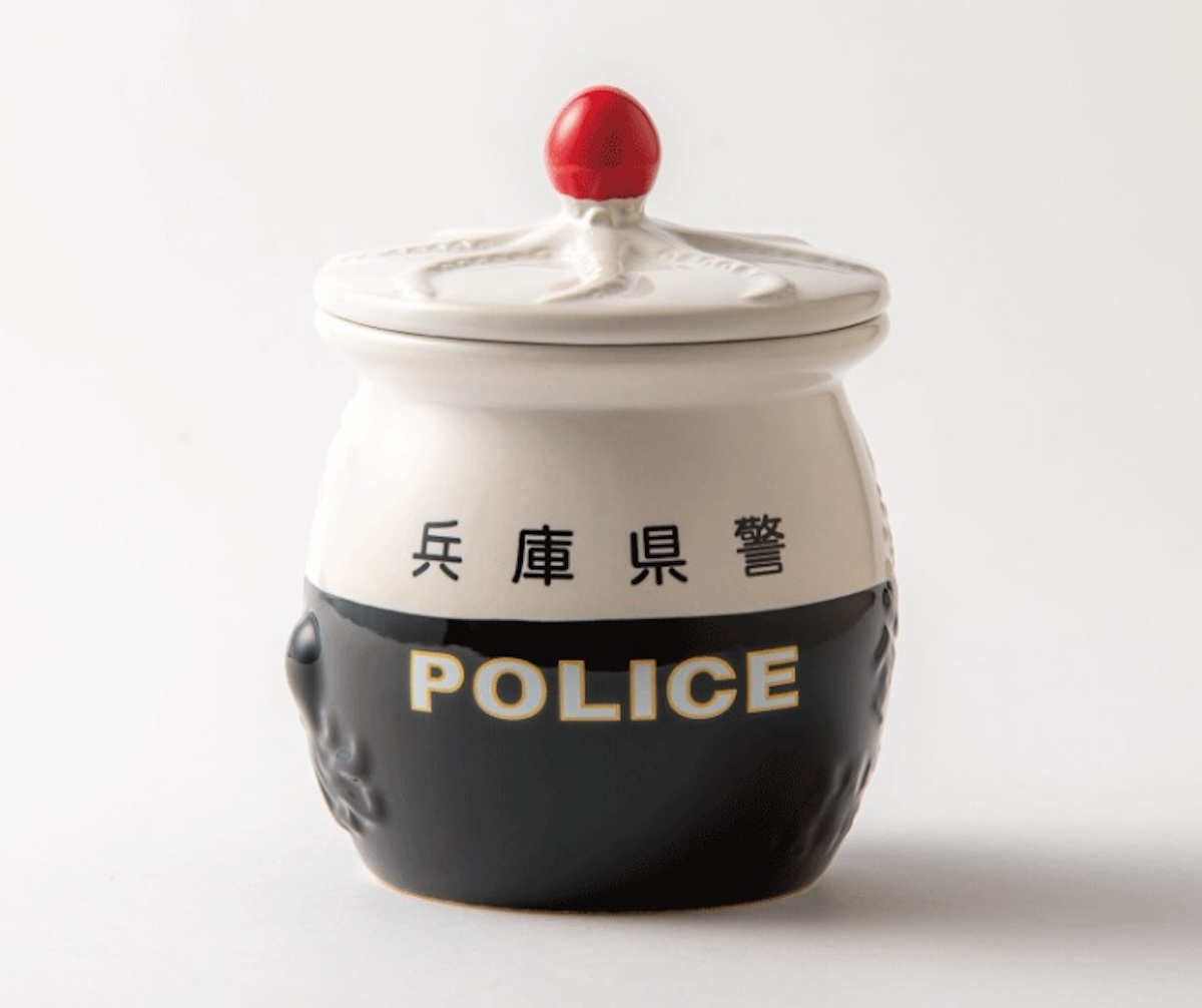 淡路屋　ひっぱりだこ飯　兵庫県警　蓋つき（3セット） 淡路屋の「兵庫県警版ひっぱりだこ飯」、ついに“フタ”登場 赤色灯