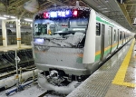 ニュース画像：2012年1月の首都圏降雪時の東海道本線 - 「首都圏鉄道各社、 1月22日から23日にかけての降雪予報で注意情報」
