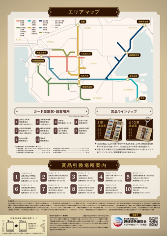 近鉄の特急車両カード10種を収集！、「鉄路の名優ラリー」開催