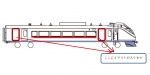 ニュース画像：「花丸遊印録」ラッピング列車 掲示イメージ - 「JR東日本、常磐線E657系で「花丸遊印録」ラッピング列車を運行へ 2月上旬から」
