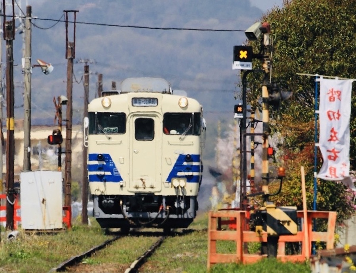粟生線で「急行運転」再び！“2枚扉車”神鉄1100形と北条鉄道キハ40系の