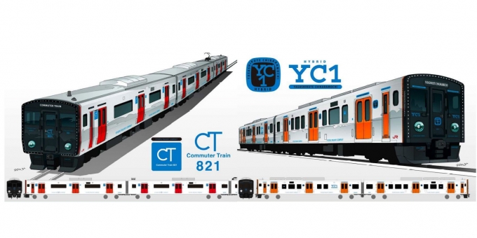 ニュース画像：「821系」と「YC1系」 イメージ - 「JR九州、新型車両「821系」と「YC1系」導入へ 計8両を新製」