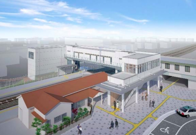 画像：可児駅 完成イメージ - 「JR東海、駅と車両のバリアフリー化の進捗を公表 総車両の約86％で完了」