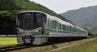 ニュース画像：導入される227系 イメージ - 「JR西日本、和歌山線・桜井線に227系28編成を導入へ 2019年春から」