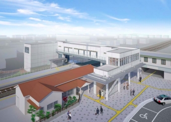 ニュース画像：完成イメージ - 「JR東海、可児駅のエレベーターと東西自由通路を3月23日から供用開始」