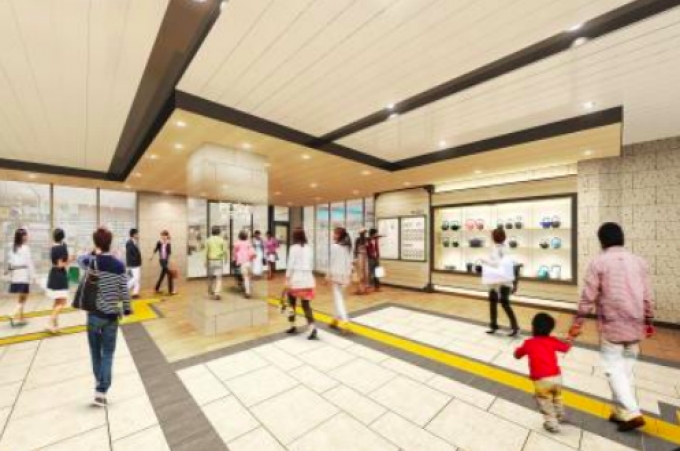 ニュース画像：1階南口イメージ - 「JR盛岡駅、第3期のリニューアル工事を4月2日から8月末まで実施」