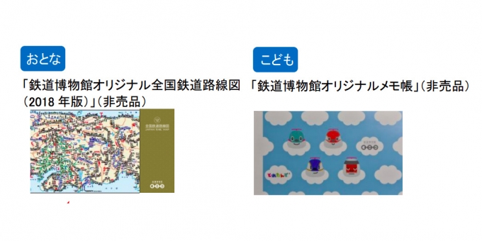 ニュース画像：プレゼントされるオリジナルグッズ  - 「JR東日本、「新幹線&鉄道博物館きっぷ」の販売を継続 6月30日まで 」