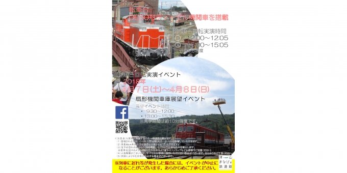 津山まなびの鉄道館 転車台回転実演でde50形を搭載 4月7日と8日 Raillab ニュース レイルラボ