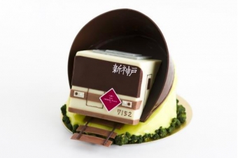 ニュース画像：「電車ケーキ」イメージ - 「北神急行電鉄、開通30周年記念の「電車ケーキ」販売 4月16日から」