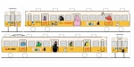 ニュース画像：「バーバパパ号」イメージ - 「高松琴平電気鉄道、1100形で「バーバパパ」ラッピング車両を運行へ」