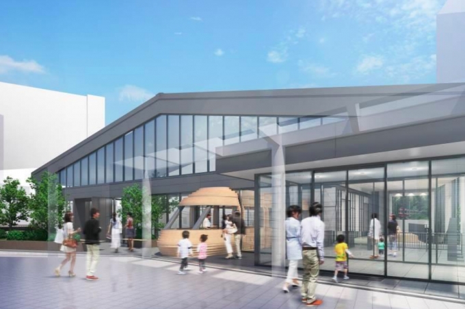 画像：「ロマンスカーミュージアム」外観イメージ - 「小田急電鉄、海老名に「ロマンスカーミュージアム」設置へ 2021年春」