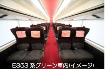 画像：E353系グリーン車内 - 「JR東日本、かいじ号のグリーン車限定で 「えきねっとトクだ値」を発売」