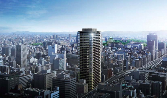 ニュース画像：「ザ・船場タワープロジェクト」外観完成予想 - 「JR九州、大阪のマンション開発「ザ・船場タワープロジェクト」概要を公表」