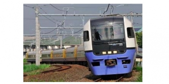 画像：「しおさい」で使用される255系 - 「特急「しおさい」の船橋駅での臨時停車 7月から9月は計30日」