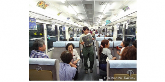 ニュース画像：「ホタル列車」イメージ - 「秩父鉄道、6月30日に「ホタル列車」運行 東武動物公園とのコラボ企画」