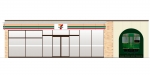 ニュース画像：店舗外装 イメージ - 「多度津駅、「四国まんなか千年ものがたり」デザインのセブンイレブンを開業へ」