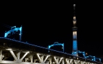 ニュース画像：「粋」と同系色のライティング - 「東武鉄道、2018年7月からの隅田川橋梁のライトアップスケジュールを公表」