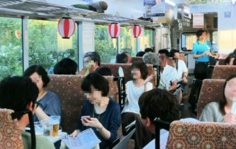 画像：納涼ビール列車 イメージ - 「由利高原鉄道、8月に羽後本荘～矢島間で「納涼ビール列車2018」運行」