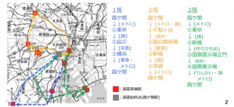 ニュース画像：調査の行程 - 「国交省、東京五輪を見据え外国人モニターによる鉄道駅の利便性調査を実施」