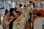 ニュース画像：過去に運行された甘いもんとれいん - 「伊賀鉄道、スイーツを満喫する「甘いもんとれいん」を運転 9月22日」