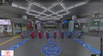 ニュース画像：Googleストリートビュー 渋谷駅ヒカリエ２改札付近 - 「東急電鉄、主要駅構内をGoogleストリートビューで公開 9月5日から」