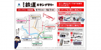 ニュース画像：あだち鉄道スタンプラリー 告知 - 「東京都足立区、区内を走る鉄道各社を巡るスタンプラリーを開催」