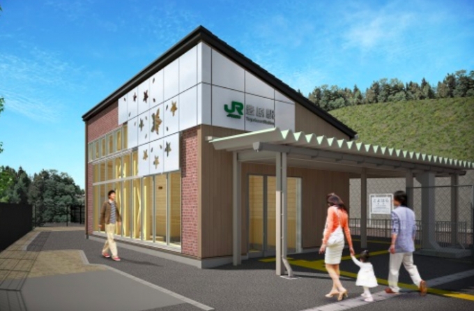 画像：新駅舎イメージ - 「東北本線豊原駅、地域の特徴を活かした新しいデザインの駅舎に建替え」