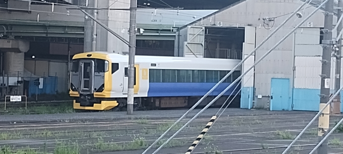 鉄道乗車記録の写真:列車・車両の様子(未乗車)(24)        「E257系房総特急塗装
撮影時間(午後17時30分)」