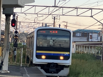 津田沼駅から木更津駅の乗車記録(乗りつぶし)写真