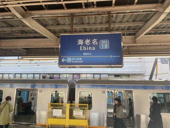 海老名駅から西谷駅の乗車記録(乗りつぶし)写真