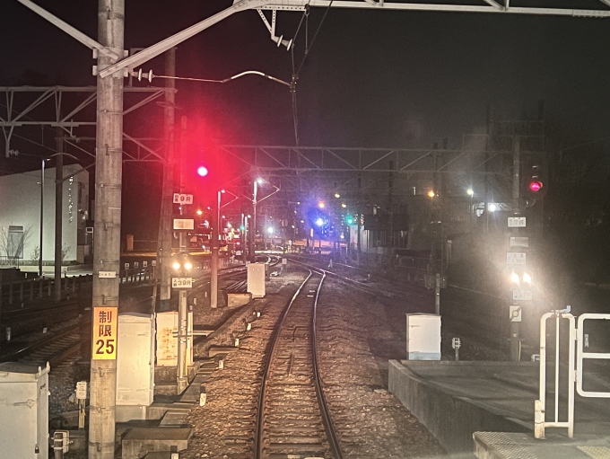 鉄道乗車記録の写真:車窓・風景(2)        「新鵜沼駅を出発する前に展望席から撮ってみました。」