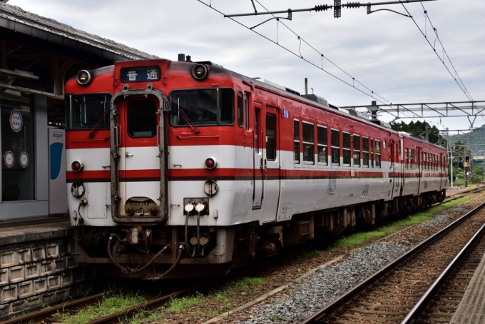 鉄道乗車記録の写真:乗車した列車(外観)(1)        「乗車した827D」