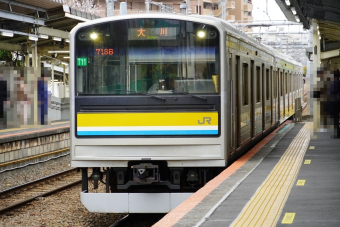 鉄道乗車記録の写真:乗車した列車(外観)(2)        「鶴見小野から乗った713Bㇾ
205系だった」