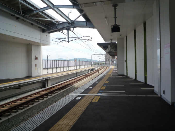 鉄道乗車記録の写真:駅舎・駅施設、様子(5)        「下大利駅2番線大牟田方面。」