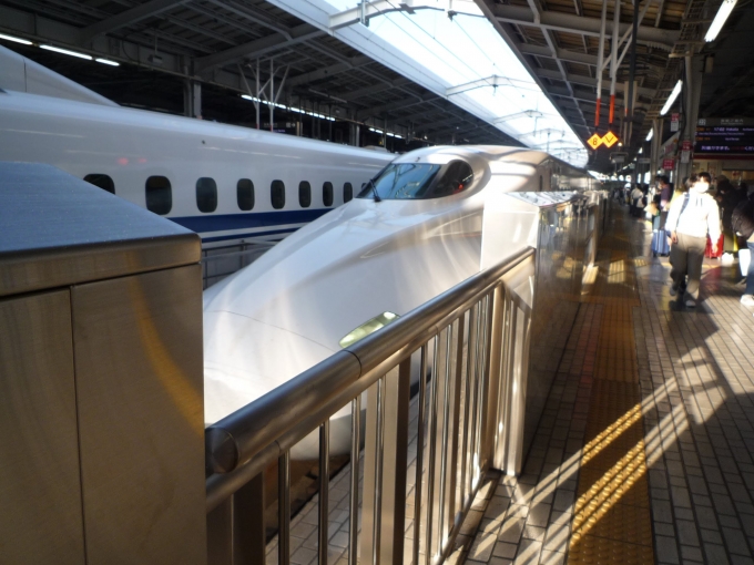 鉄道乗車記録の写真:乗車した列車(外観)(13)        「今回乗車するN700A。」