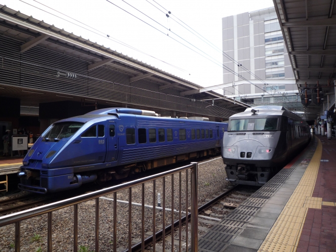 鉄道乗車記録の写真:列車・車両の様子(未乗車)(4)        「883+787。」