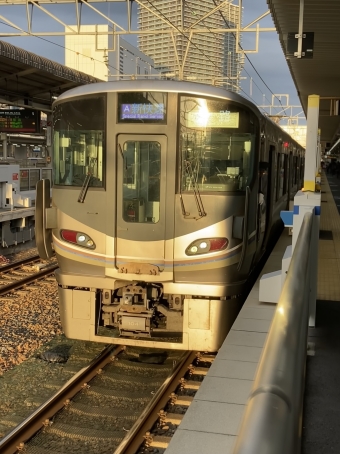 近江今津駅から高槻駅の乗車記録(乗りつぶし)写真