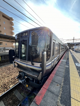 草津駅から野洲駅の乗車記録(乗りつぶし)写真