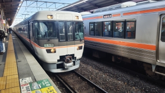 塩尻駅から名古屋駅の乗車記録(乗りつぶし)写真