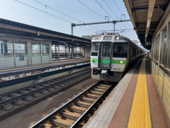 新琴似駅から篠路駅の乗車記録(乗りつぶし)写真