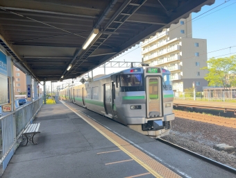 南千歳駅から恵庭駅の乗車記録(乗りつぶし)写真