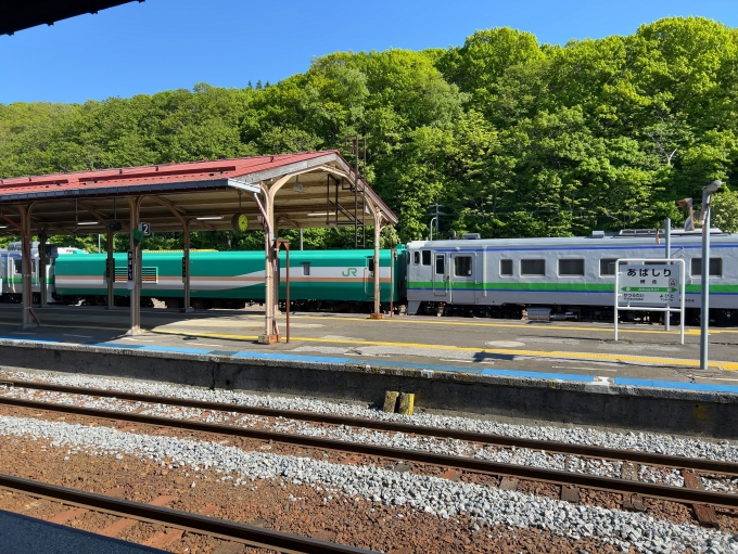 鉄道乗車記録の写真:列車・車両の様子(未乗車)(4)        「JR釧網本線　網走駅
マヤ車（軌道検測車）」