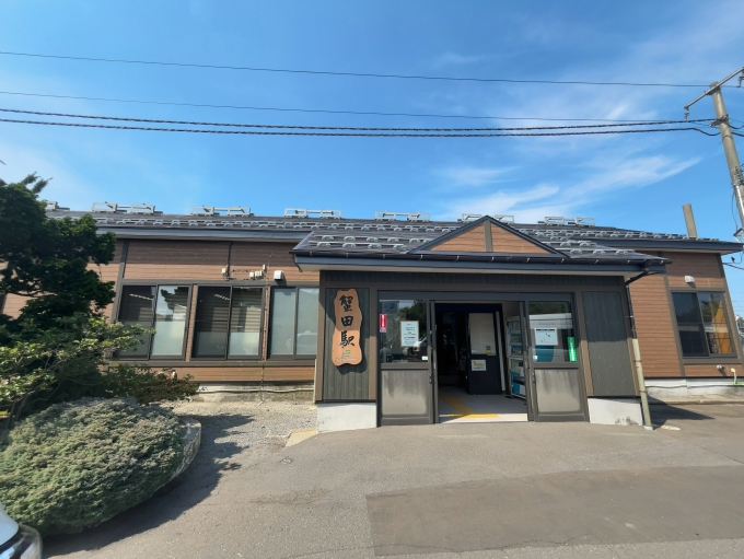 鉄道乗車記録の写真:駅舎・駅施設、様子(1)          「JR津軽線　蟹田駅」