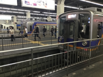 難波駅から岸和田駅の乗車記録(乗りつぶし)写真