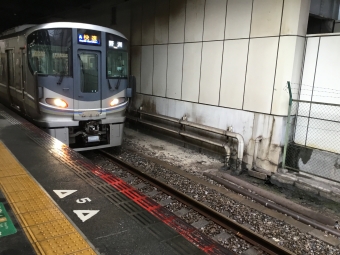 住吉駅から大阪駅の乗車記録(乗りつぶし)写真