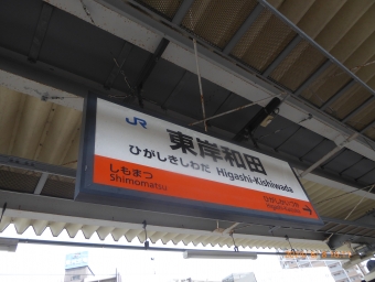 東岸和田 写真:駅名看板