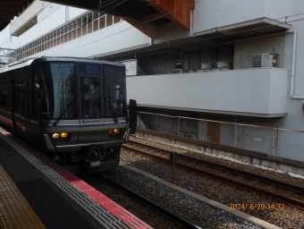 芦屋駅から大阪駅の乗車記録(乗りつぶし)写真